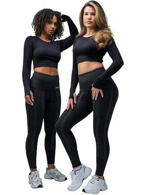 Skinnify Workout Leggings Women High Waisted Gym Tummy Control Yoga Pants sz  XL